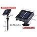 Solar Rope Lights, 33ft, Waterproof, 100leds, 1.2 V, Portable, with Light Sensor, Outdoor Rope Lights, Ideal for Christmas, Wedding, Party (Warm White)