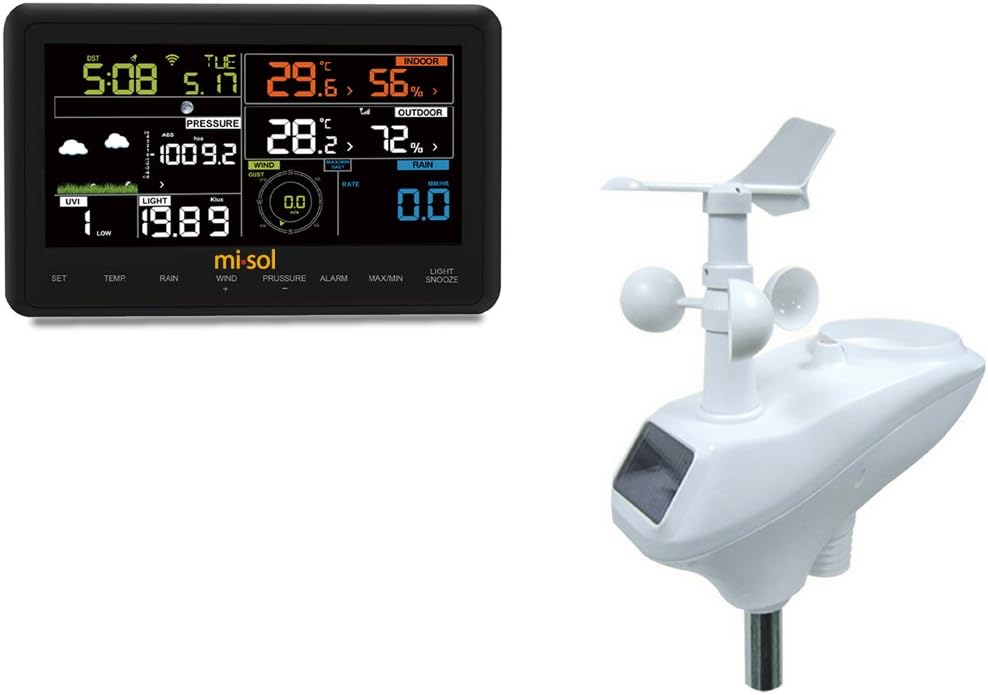 MISOL Wireless Weather Station Connect to WiFi, Upload Data to 