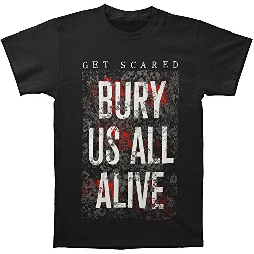 Get Scared Men's Bury Us Alive T-shirt Medium Black
