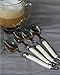 French Home Laguiole 4-Piece Coffee Spoons Set – Sophisticated Stainless Steel Spoons with Ivory-Colored Handles – Laguiole Flatware Set for Tea, Coffee, Desserts, and Ice Cream (6