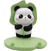Amamcy Cute Panda Phone Holder Desk Ornament Kawaii Phone Stand Panda Desk Phone Stand for All Smartphones Tablets Stand