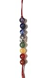 Eshopitude 7 Chakra Energetic Healing Stone Rakhi for Your Brother
