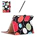 Apple iPad Pro 10.5 Case - ProCase Stand Folio Case Cover for Apple iPad Pro 10.5 Inch 2017, with Multiple Viewing Angles, Document Card Pocket (Circles)