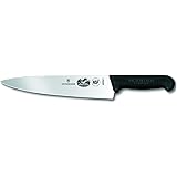 Victorinox 5.2003.25 10 Inch Fibrox Pro Chef's Knife, Black, 10"