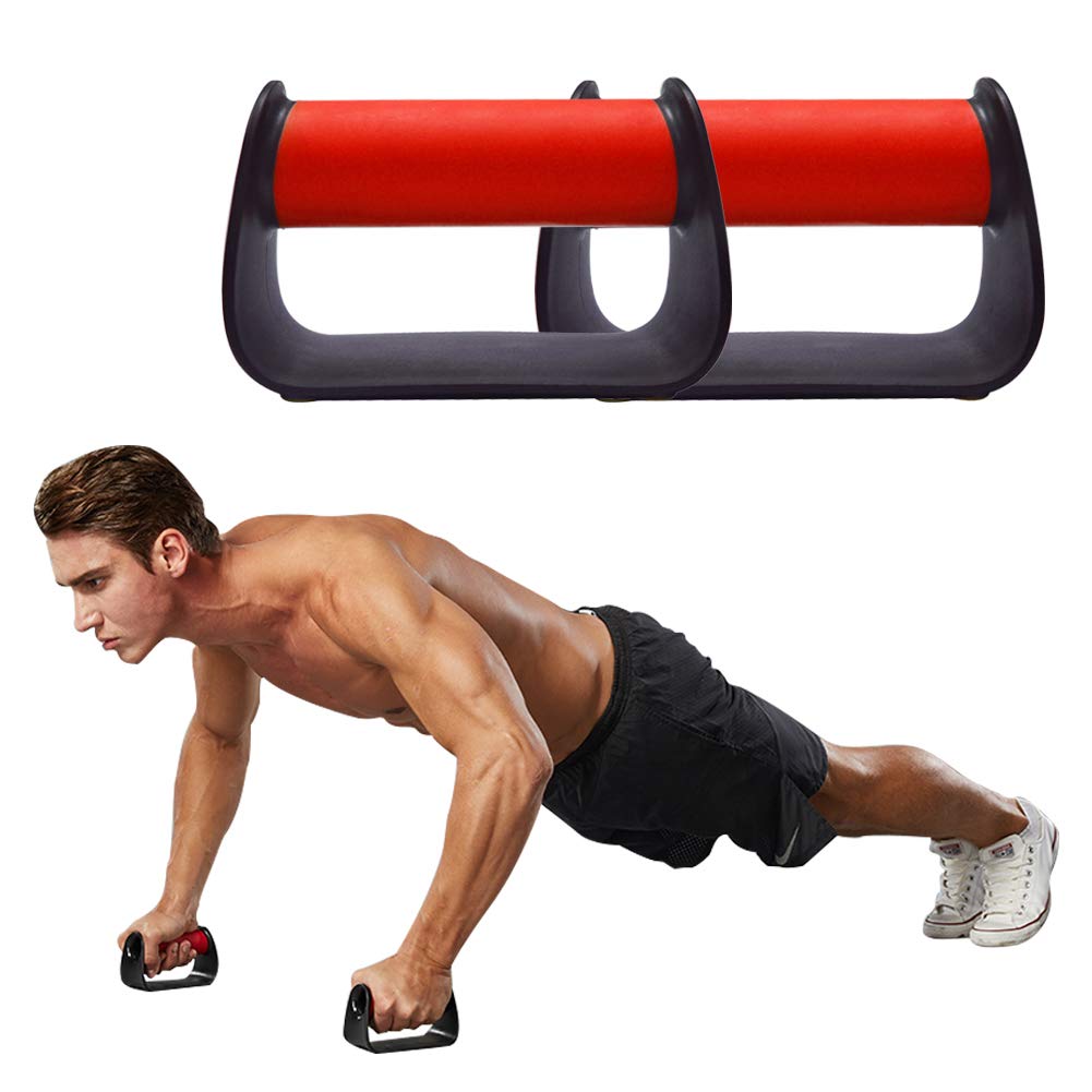 Feishibang Pushup Claw for Dielen Tragbare Push Up Bars for Menschen Fitness Home Workout Geräte, Farbe Rot