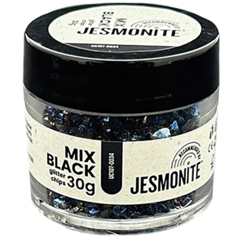 Jesmonite Glass Glitter 30g Black Mix