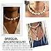 BAROGIRL Shell Necklace Choker White Seashell Necklace Handmade Cowrie Necklace Adjustable Beach Jewelry for Women and Girls