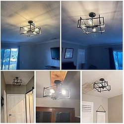 Minyuco Black Ceiling Light Fixtures - 4-Light