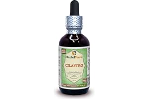 Herbal Terra LLC Cilantro (Coriandrum Sativum) Glycerite, Organic Dried Leaves Alcohol-Free Liquid Extract 2 oz