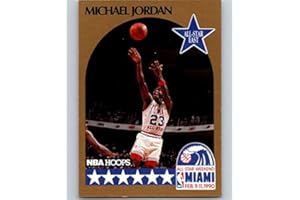 1990-91 NBA Hoops #5 Michael Jordan SP Chicago Bulls AS Official Basketball Trading Card
