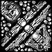 Assassin Skulls Guns Black White Bandana 21