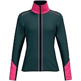 HEAD Women’s Asteria Full Zip Midlayer – Power Stretch®, Quick-Dry Performance, Stand-Up Collar