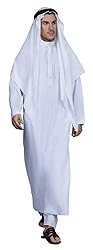 HOMELEX Men's Muslim Clothes Thobe Middle East