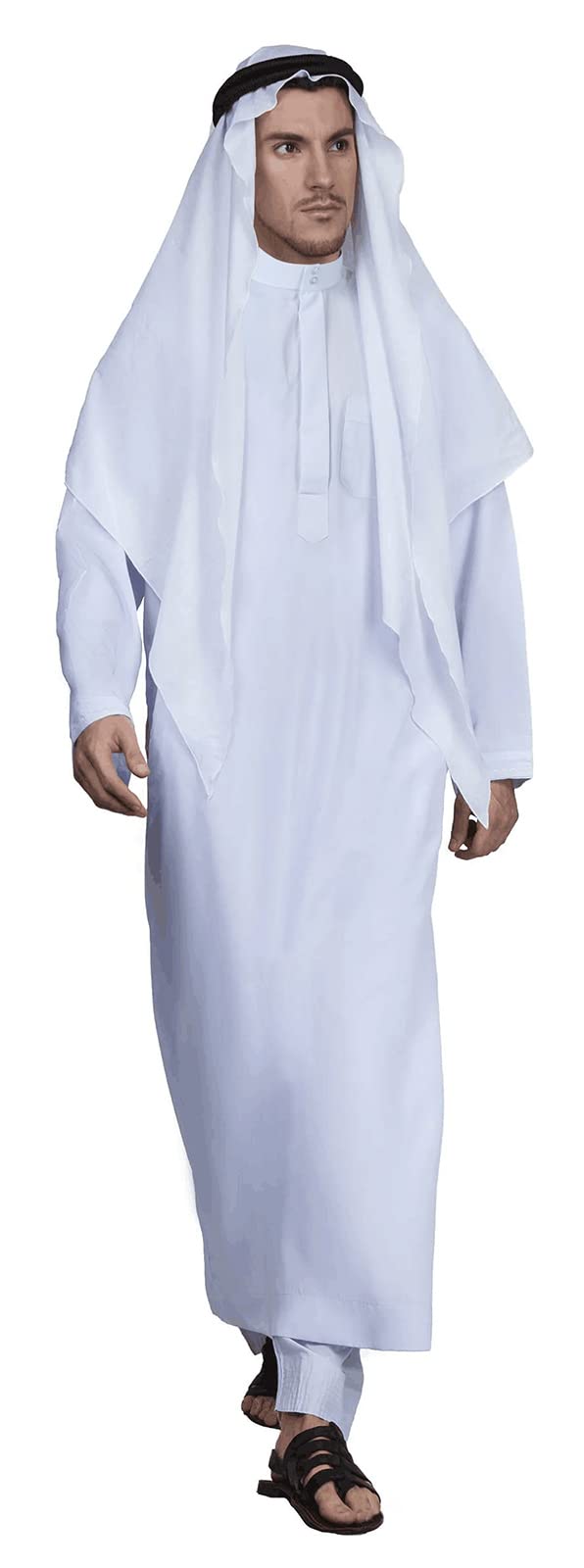 HOMELEX Men's Muslim Clothes Thobe Middle East