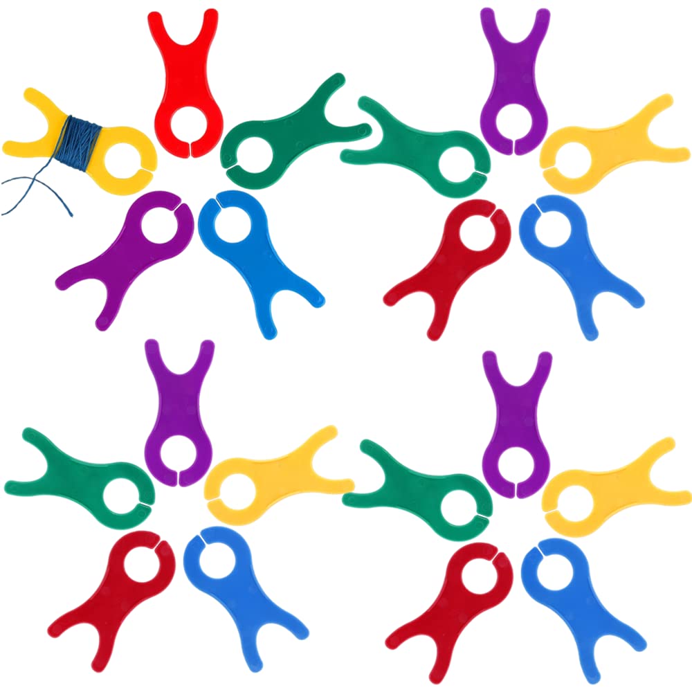 Yarn Bobbin Winder - 20Pcs Wool Winder Tools - Woolen Winding Board for Sewing Machine Thread | Knitting Accessories