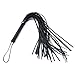 Top-Grade Flogger Whip,SINLOLI Faux Leather Whips Bondage Sex Toy for Couple (Black)