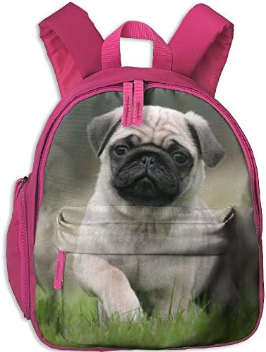 Cute Pug Girls &amp; Boys Cute Shoulder Bags Small Backpacks Pink