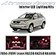 XtremeVision Lexus RX330 RX350 RX400h 2004-2009 (6 Pieces) Blue Premium Interior LED Kit Package + Installation Tool Tool