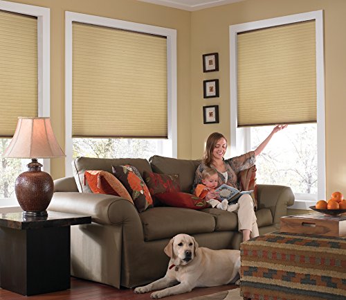 Windowsandgarden Custom Cordless Single Cell Shades, 24W x 43H, Leaf Gold, Any Size from 21" to 72" Wide and 24" to 72" high Available - Thumbnail 6