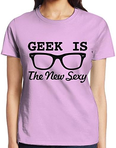 Geek Is The New Sexy Graphic Summer O Neck Sport Short Sleeve Top For Ladies