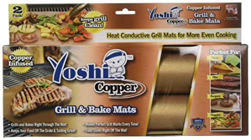 Yoshi Copper Grill & Bake Mats 2-Pack Yoshi Copper Grill & Bake Mats 2-Pack