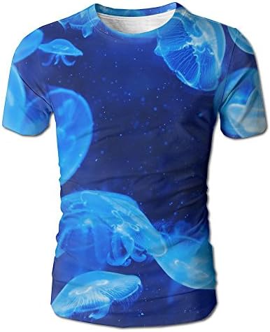 Deep Sea Jellyfish Wallpaper Summer Cool Men's Short-Sleeve T-Shirt