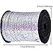 500 Yards Silver Curling Ribbon for Gift Wrapping, Balloon Ribbon,Balloon String Shiny Metallic Roll,Ribbon Curling Crimped for Birthday Party,Festival Art Craft,Decor Florist,Flowers Decoration