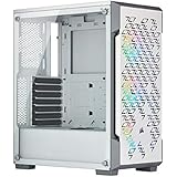 Corsair Icue 220T RGB Airflow Tempered Glass Mid-Tower Smart Case, White