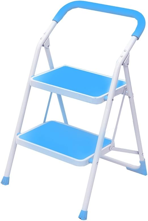 Amazon.de: Tritthocker, Küchen-Trittleiter mit Handlauf, 2 Stufen, aus