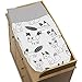 Sweet Jojo Designs Grey, Black and White Fox Collection Boys or Girls Baby Changing Pad Cover