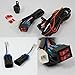 AKKON - For 2002-2009 Dodge Ram Pickup Truck Halo Projector Fog Lights Lamps w/Switch + Wiring Harness + Bulb