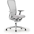 Haworth Zody Dual Posture Mesh Office Chair – Ergonomic Desk Chair with Forward Tilt Option – Without Lumbar Support (Cement)