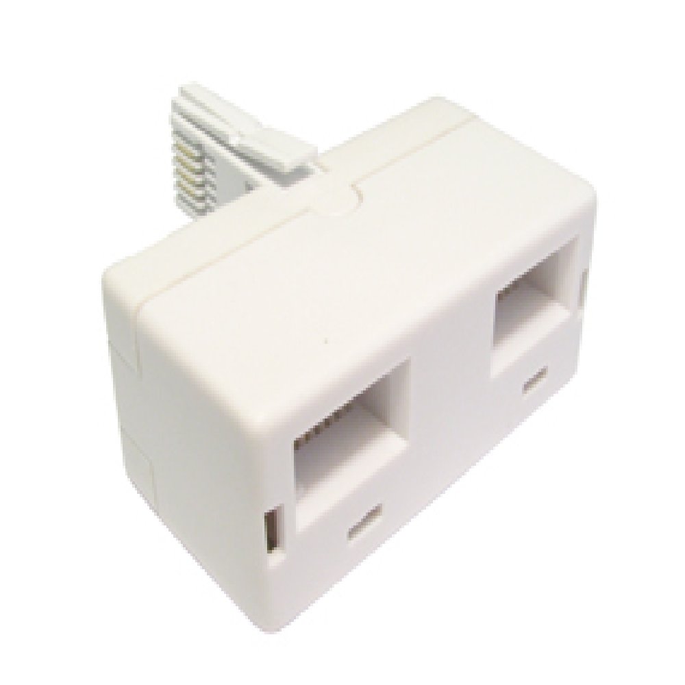 World of Data BT Telephone Socket Doubler/Splitter | Compatible with UK Standard BT Landline Connections
