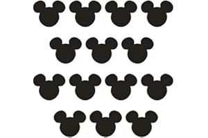 HORNO Cartoon Wall Sticker,Cute Animal Wall Art Easy Removable(Black)