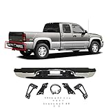 MBI AUTO - NEW Complete Chrome Rear Step Bumper Assembly For 1999-2006 Chevy Silverado GMC Sierra 1500 Truck GM1103122