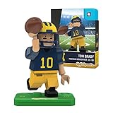 NCAA Michigan Wolverines Tom Brady Gen 2 Player Mini Figure, Small, Black