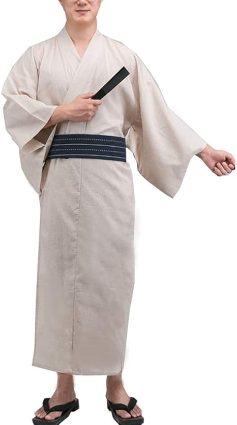 Amazon Co Jp Luckya 温泉浴衣 寝巻き浴衣 メンズ 簡単着付け おしゃれ ドレスa7 サイズl をドレッシング甚平メンズ日本の浴衣着物ホームローブパジャマ ホーム キッチン