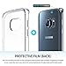 Ringke Fusion Compatible with Galaxy S6 Edge Case Brilliant Crystal Clear Transparent Hybrid Fortified PC Back Supple Silicone Bumper Impact Resistant for Galaxy S6 Edge - Clear