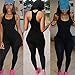 GBSELL Women Slim Sexy Sport Club Sleeveless Romper Jumpsuit Bodysuit (Black, S)