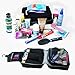 Travel Toiletry Shaving Kit, Dopp Kit, Hanging Organizer, Cosmetic and Makeup Bag, Compact Design. Great for Men and Women