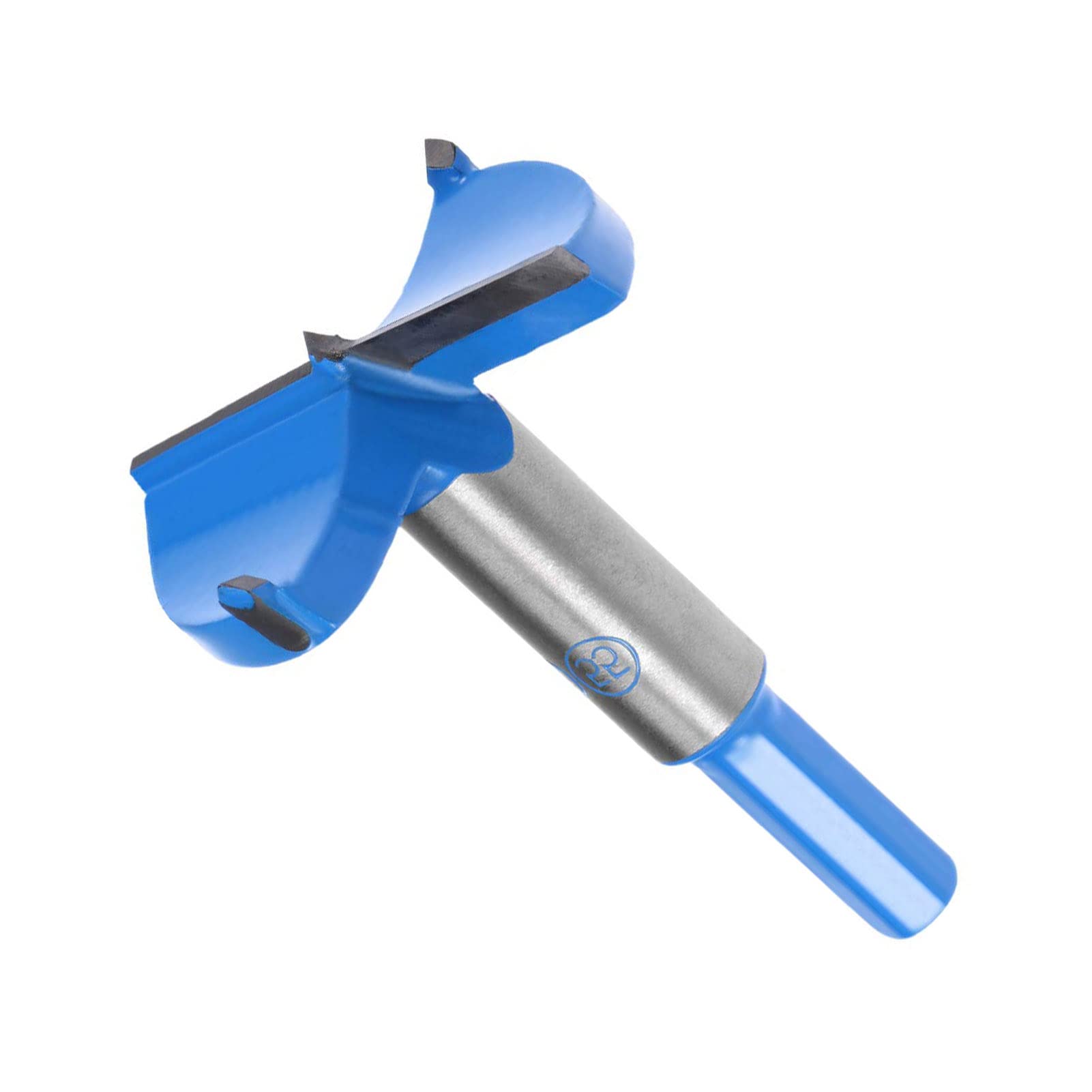 TA-VIGOR 55mm Forstner Drill Bit, Tungsten Carbide Wood Hole Saw Auger Opener for Woodworking Hinge Hole Drilling Boring Bit Cutter (Blue, Gray Tone)