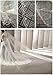 Passat Ivory 1 Tier 3M NEW! Floral Beaded Scallop Edge Cathedral Wedding Bridal Veil 224