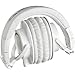 Audio-Technica ATH-M50x Professional Studio Monitor Headphones, White (Renewed)