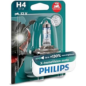 Philips BW X-tremeVision Moto +130% H4 motorkoplamp, 1 stuk