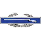 Army Combat Infantry Badge (CIB) Dress Miniature Silver Oxidized