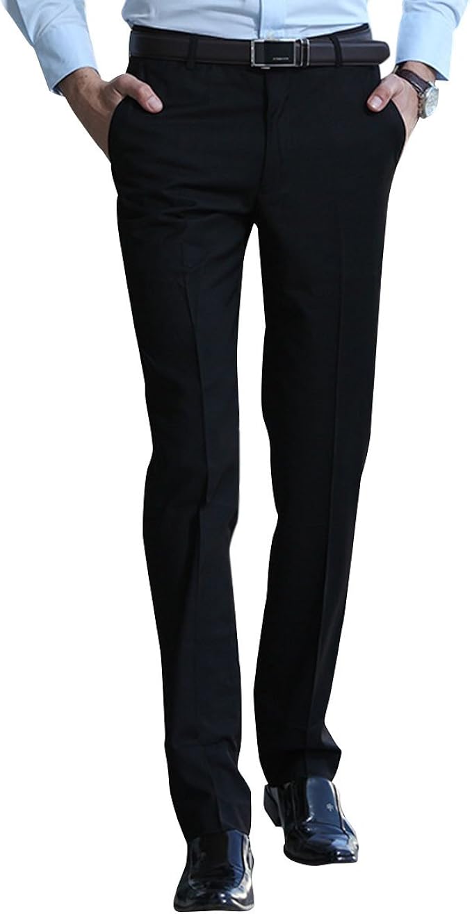 slim fit tapered dress pants