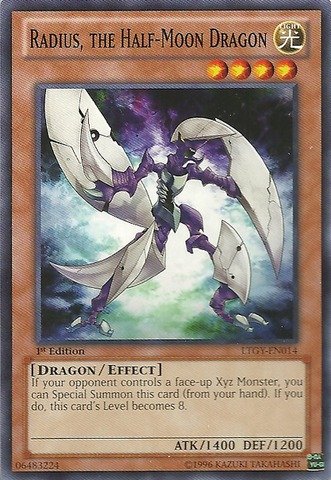 Yu-Gi-Oh! - Radius, the Half-Moon Dragon (LTGY-EN014) - Lord of the Tachyon Galaxy - 1st Edition - Common