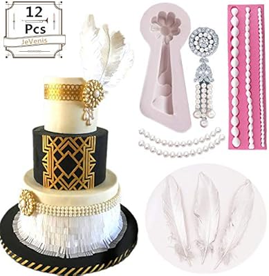 Jevenis Roaring 20 S Fondant Mold 1920s Gatsby Themed Cake