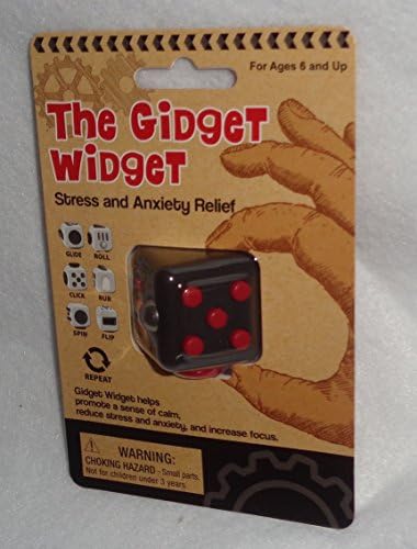 The Gidget Widget Fidget Cube Red Black Stress Anxiety USA
