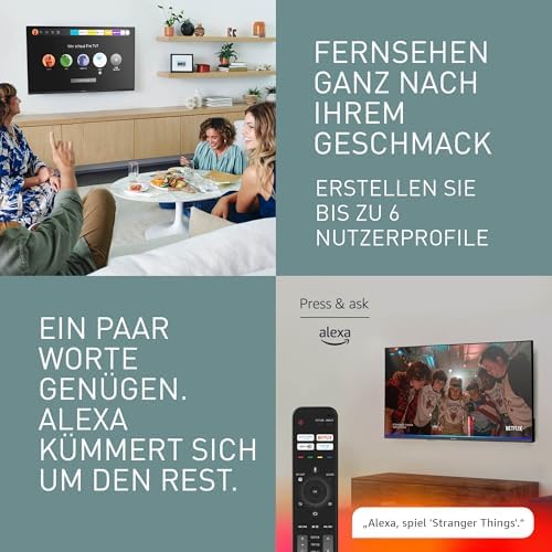 TV-32S55AEZ, S55A Serie 32 Zoll Full HD LED Smart TV, 2024, Fire TV, HD Color Engine, HDR, Alexa Sprachsteuerung, Gaming-Modus, Media Player, für EIN außergewöhnlich visuelles Erlebnis